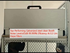 最高性能のガルバナイド鋼清潔ブース 騒音レベル≤65dB 99.999% 効率 0.3 Um ヘパフィルター