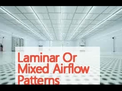 ラミナールまたは混合気流パターン H14/H13 ヘパフィルターを持つモジュール式クリーンルーム 0.3-0.5m/s 平均風速