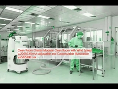 クリーンルーム シャシー モデル式 クリーンルーム 風速 ≥0.45m/s 調整可能・カスタマイズ可能な照明 ≥300ルックス