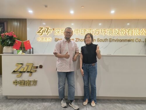 Latest company news about インドネシアの顧客が中国建設株式会社 深?? 宗建南環境有限会社を訪問