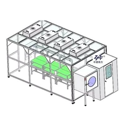 モジュラルのアンチ静的 プリファブリック モジュラルのクリーンルーム 0.5um 粒子の塵のないISO