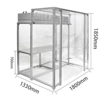 簡単にインストールできる 携帯式空気濾過 商用ブース用座席 99.99% 0.3um 孔隙とHEPAまたはULPAフィルター