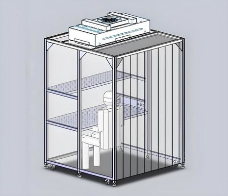 半導体組立実験室での敏感なコンポーネントを組み立てるためのカスタマイズされた冷凍ロール鋼ブース