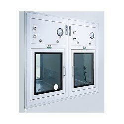 UVライト付きカスタマイズ可能な両開きクリーンルームパスボックス
