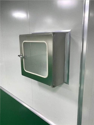 HEPAフィルターと吹風機 清潔室自浄循環システムのためのステンレス鋼パスボックス