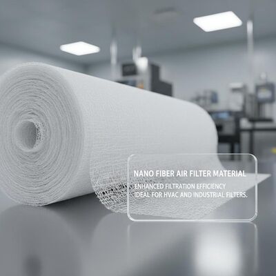 quality ナノファイバー空気清浄フィルター素材 ろ過効率向上 空気ろ過材 HVACおよび産業用フィルターに最適 factory