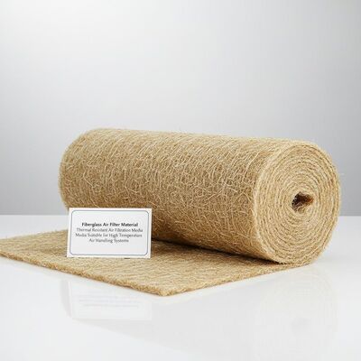 quality ガラス繊維空気フィルター材料 高温空気処理システムに適した耐熱空気フィルタメディア factory
