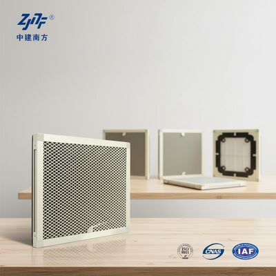 産業用アプリケーション向けの 99.99% リークテストおよびガラス繊維媒体を備えたカスタム 0.3um ろ過精度パネル HEPA フィルター